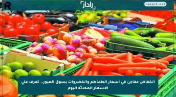 انخفاض مفاجئ في أسعار الطماطم والخضروات بسوق العبور.. تعرف على الأسعار المحدثة اليوم